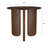 Columbo Brown Round End Table
