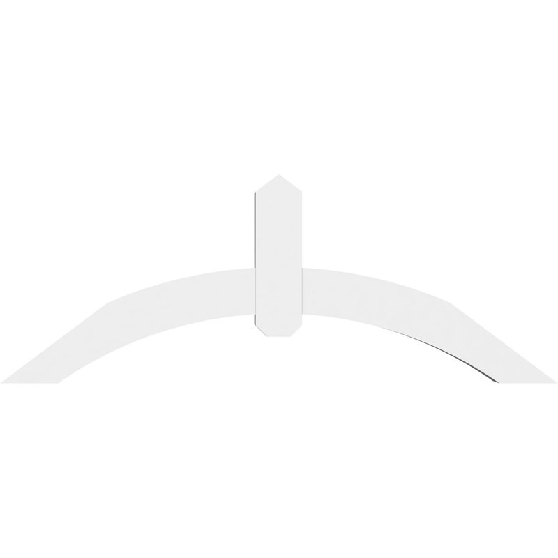 Support pour pignon en PVC Archdale, H 18 po x l 48 po (pas: 9/12), P 4 po x F 4 po
