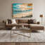 Bord de mer, calendrier, élite, toile beige sur toile-1541375207