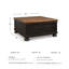 Table basse avec rangement Rebecka