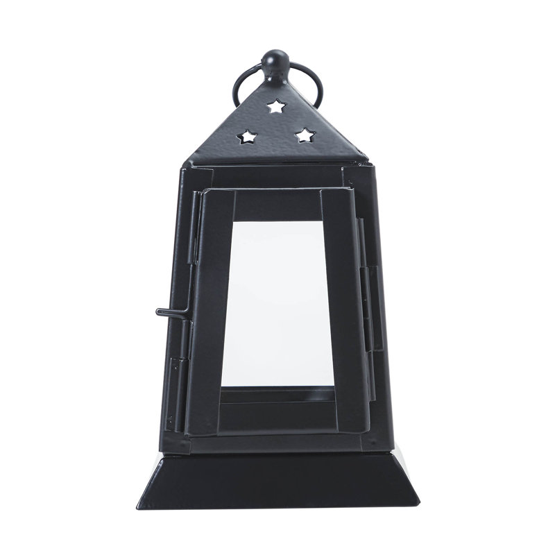 Photophore en métal Festive Finds, Noir, noir, noir, noir, H 7 po x l 4,5 po x P 4,5 po