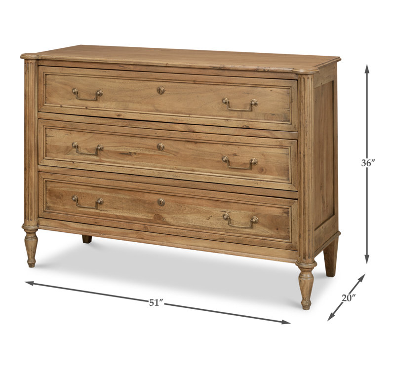 Chamberlain Solid Wood Storage Cabinet, Driftwood
