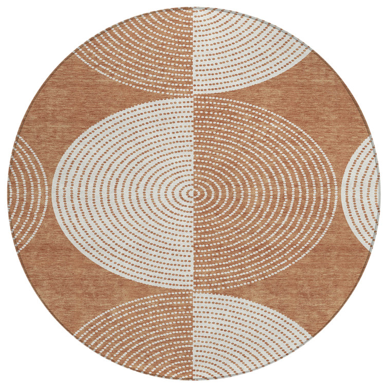 Machine Washable Indoor/Outdoor Houtz ACN2275 Geometric Rug
