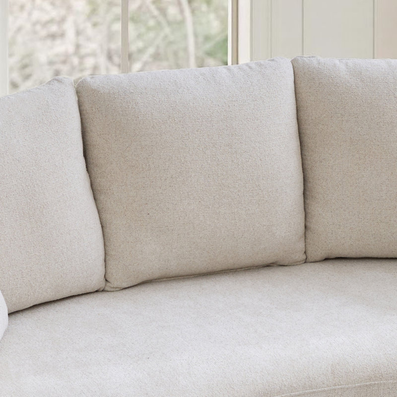 Canapé surdimensionné de 73,82 po avec housses et coussins, Beige