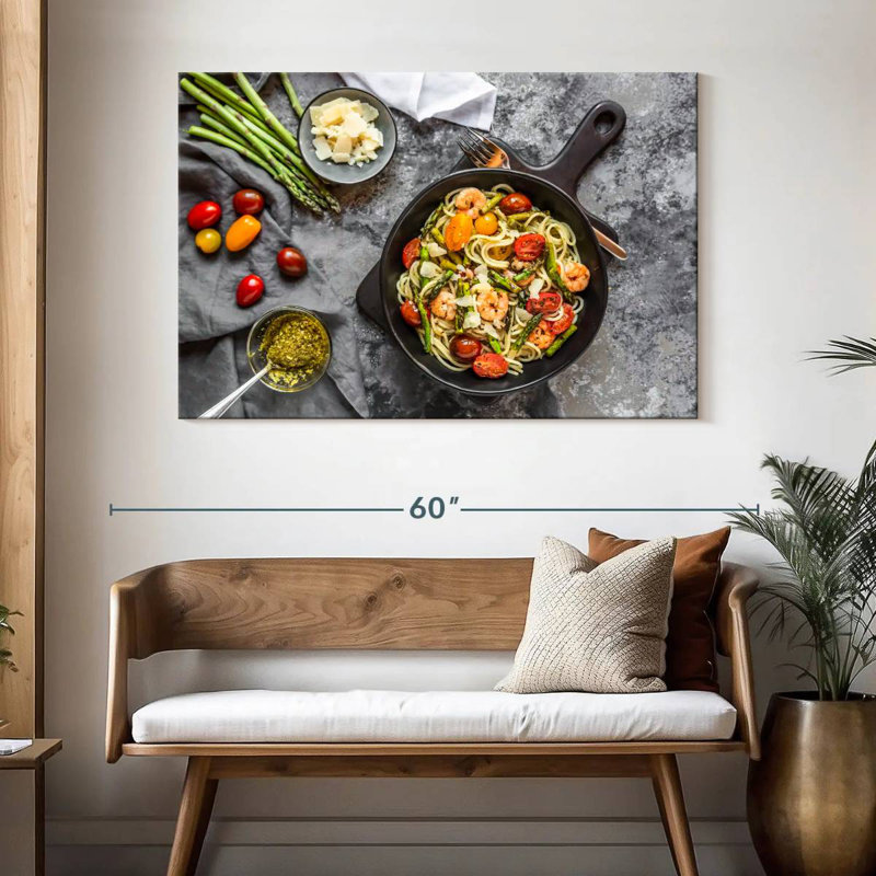 Yarlin Seafood Spaghetti, 32" H x 48" W