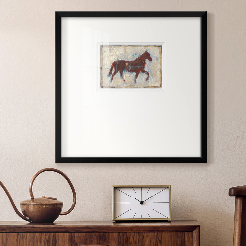 " Iron Equine II ", 17" H x 17" W x 1.25" D