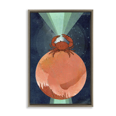 Art sur toile crabe surréphérique surré par Lindsey Newman