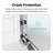 48 In W X 72 H Shower Door, Double Bypass, 6Mm Tempered Glass, , Simple Towel Bar Handle Bathroom Sliding 44"-48"W 72"H, Build