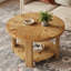 Solid Wood Four Leg Coffee Table with Storage