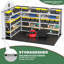 Remise de rangement en plastique avec plancher