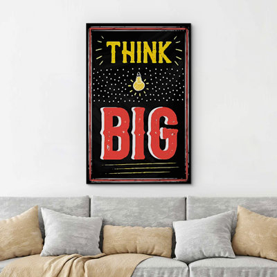 «Think Big» sur toile