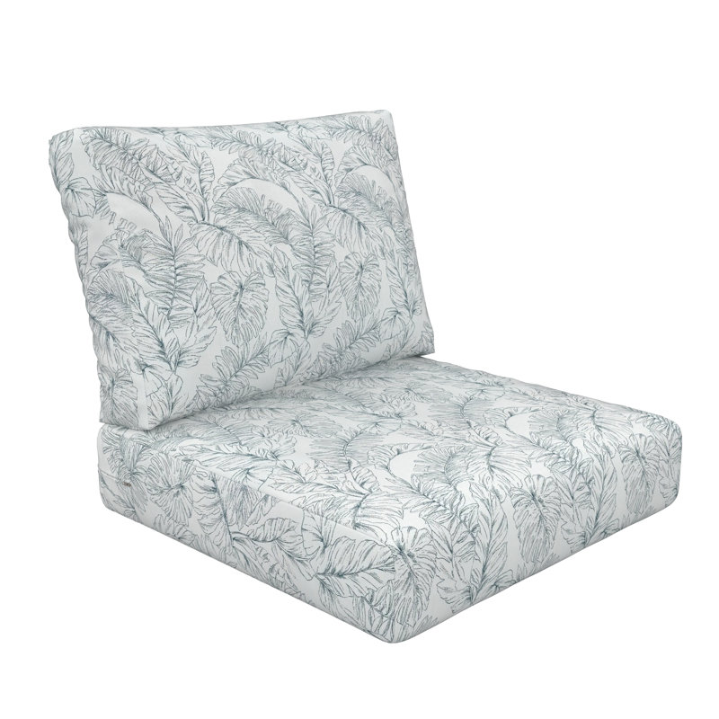 Coussin de siège Amala Sunbrella, L 24 po x P 5 po, Calme Laurel