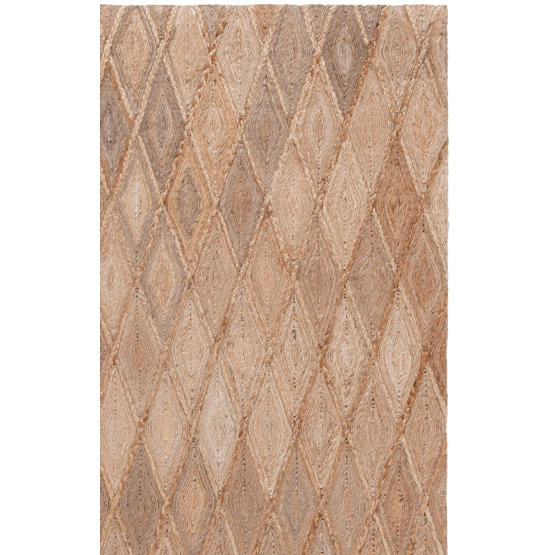 Natural Fiber Hand Loomed Jute Pile Solid Color Rug, Rectangle 8' x 10'