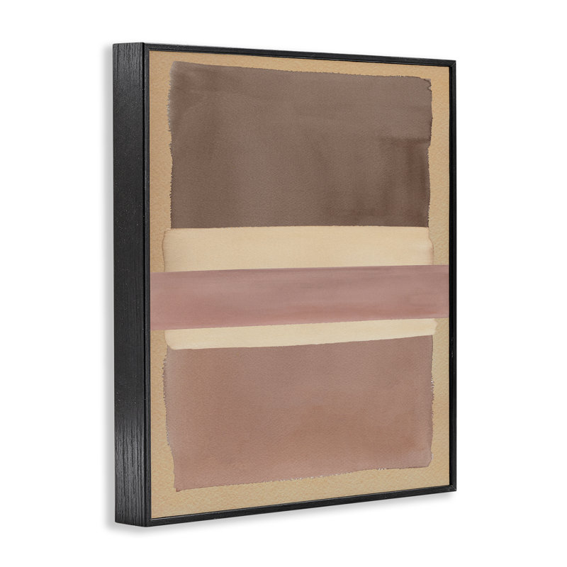 «Fun with Neutral Hues», estampe numérique, conception de Nina Jacobs, H 30 po x l 24 po, Giclée encadrée noir minuit