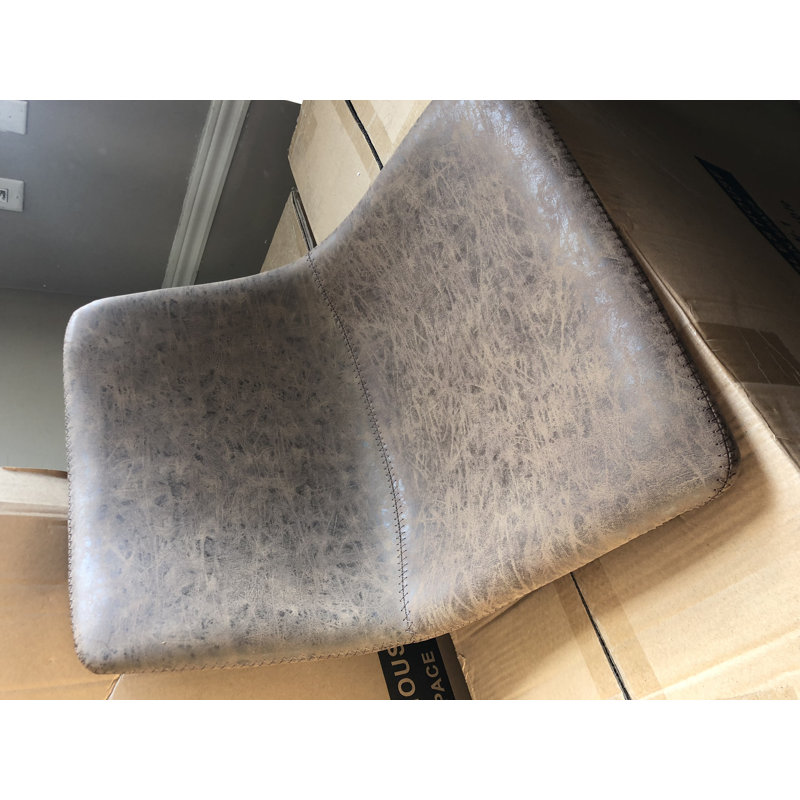 Chronister 17.5'' H Upholstered Side Chair, Vintage Brown