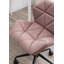 Chaise de bureau touffetée pivotante, mauve-608115835