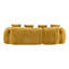 Canapé modulaire en L avec accoudoirs courbés Modern Chenille-1702800740