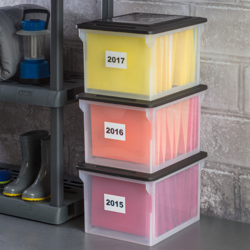 Boîte de rangement polyvalente avec rangement transparent et couvercle