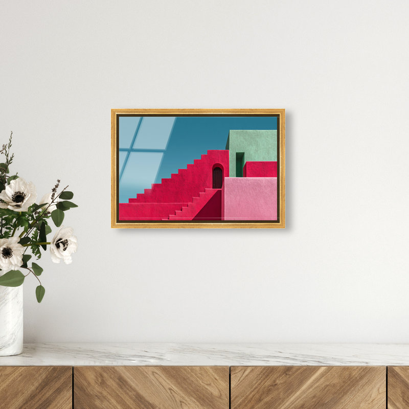Aquamarine Angle I Print by Oliver Gal, 16"H x 11"W, Gold Floater Frame