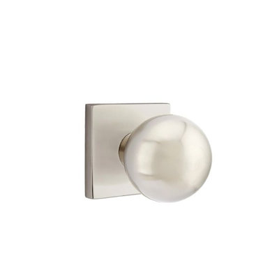 Privacy Orb Knob with Square Rose