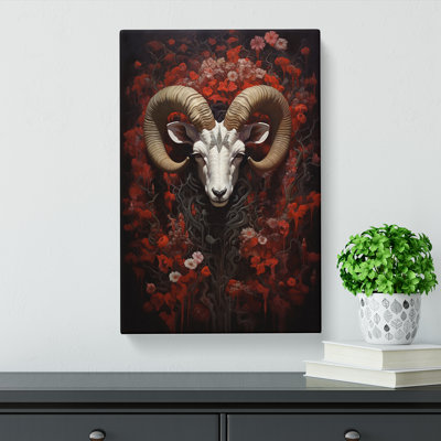 Aries Zodiac Realism No.2 - Wrapped Canvas