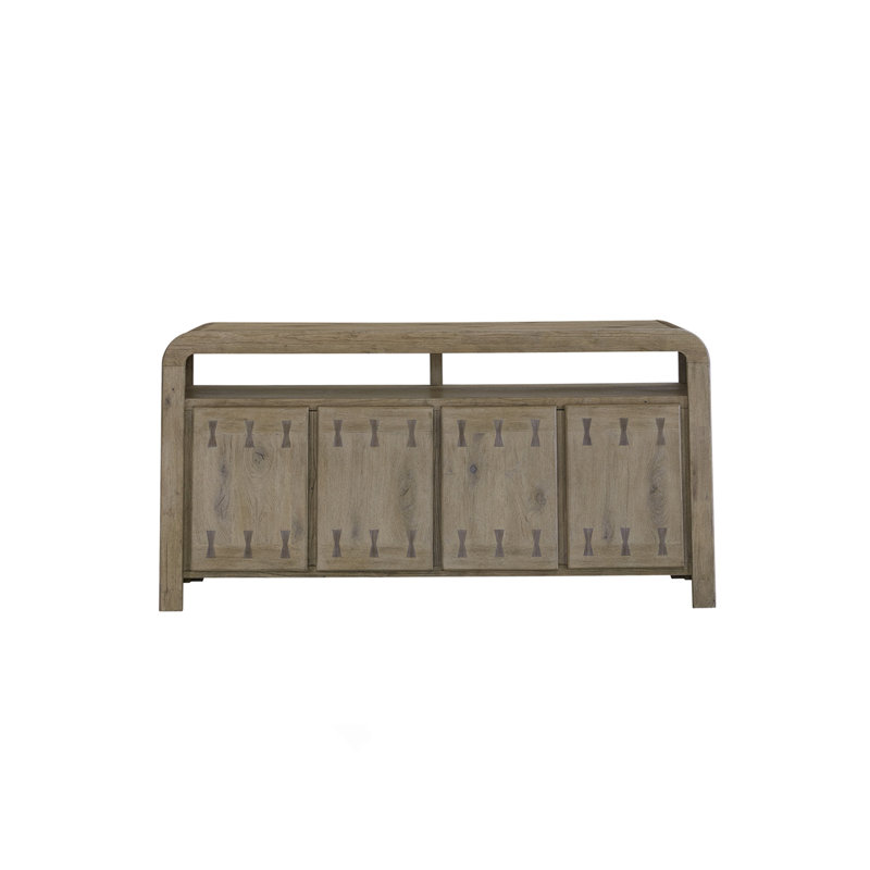 English Knotty Oak 72" Bowtie Console