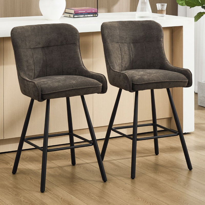 Joutel Counter Stool, Brown / Brown