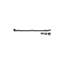 Deltana FPG2619 26" Surface Bolt with Offset; Heavy Duty; Black Finish-1851081461