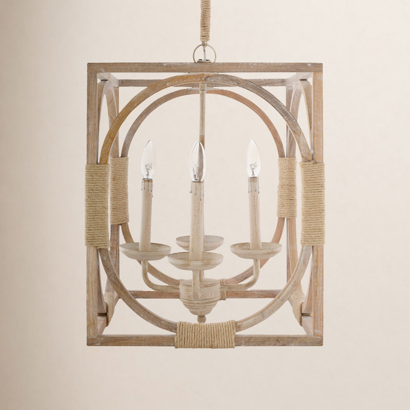 Castiel 4 - Light Powder Coated Square/Rectangle Pendant