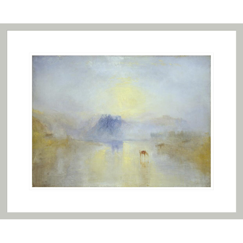 «Norham Castle Sunrise» par Joseph Mallord William Turner, impression giclée sur cadre, 17,54 po H x 21,75 po L