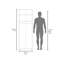 Armoire, armoire à deux portes, deux tablettes, tringle