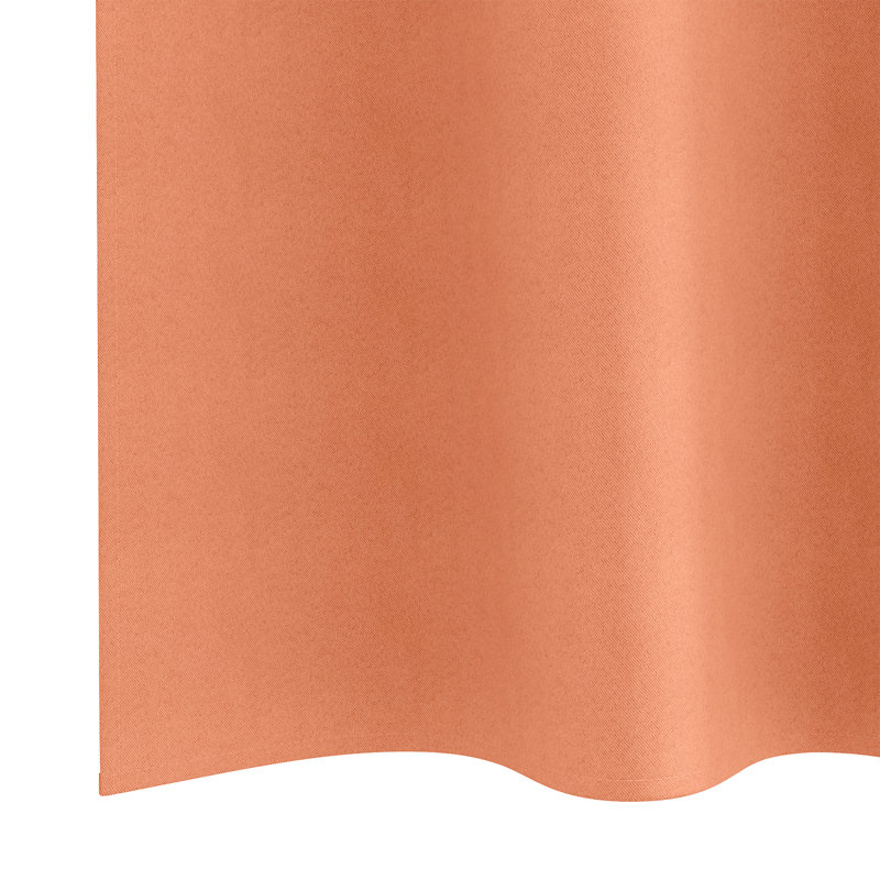 Tacorian Curtain Pair, 140cm Width x 260cm Drop, Terracotta