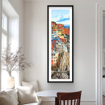 Manarola Italy Hyperrealist Framed Print | Home Decor Art