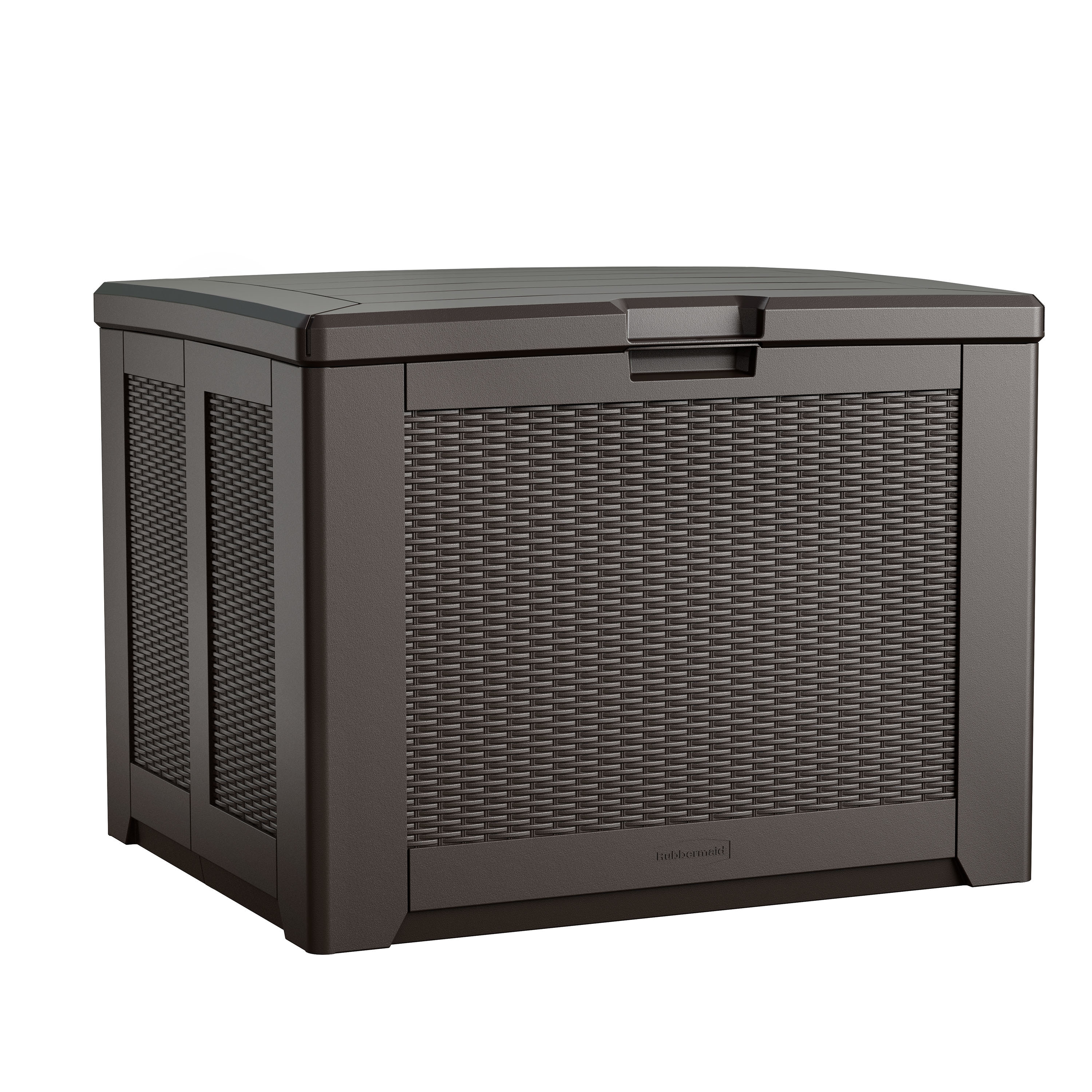Rubbermaid Deck Box, Medium, 74 Gallon, Brown | Wayfair