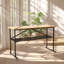 Table pliante SmartFold en bois massif, 174 cm L x 55 cm P x 114 cm H