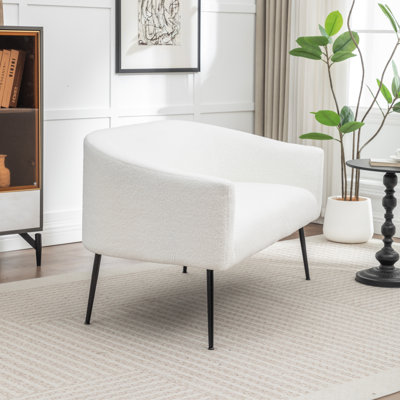 Upholstered Faux Fur Loveseat