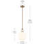 Luminaire suspendu 1 lumière avec verre transparent-111187490-111187494-111187496