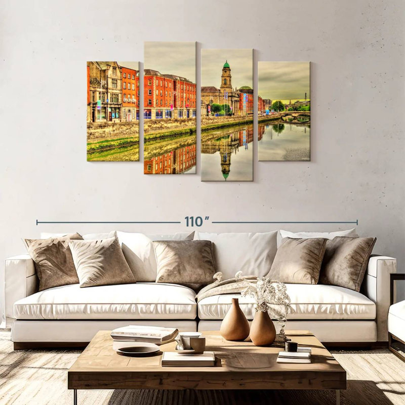 Sirci Dublin Riverside Buildings, H 48 po x l 75 po