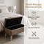 Banc de rangement avec compartiment caché Modern | Banc de repose-pieds et de lit polyvalent pour une vie organisée-131639805