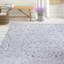 Tapis gris floral Roger-1806765650