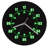 10inches Wall Clock with Adjustable Light Color and Remote Control