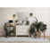 Silver Nasturtium Cut-loop Trellis Area Rug by