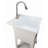 UTILITYSINKS Plastic 24" Compact Workshop Freestanding Laundry Sink with Faucet-94619531