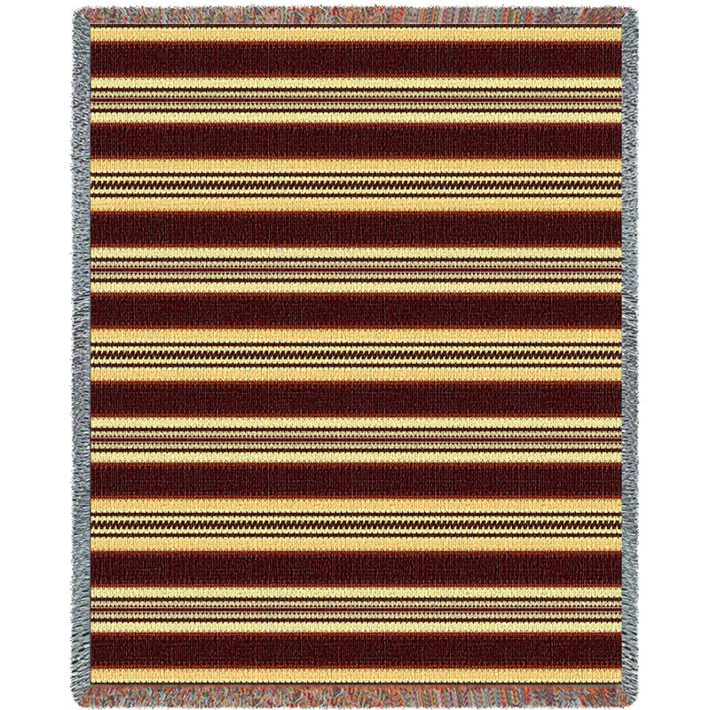 Couverture naturelle Pure Country Weavers Arroyo - Inspiration amérindienne du Sud-Ouest - Jeté en tapisserie tissée en coton - Fabriqué aux États-Unis (72 x 54)