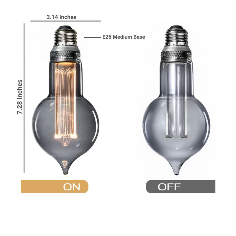 3,5 watts (équivalent de 20 watts), ampoule à allumage par del, 2200k blanc chaud () e26/base moyenne (standard)