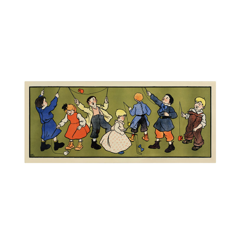 « children panel-garçons », impression sur toile tendue, H 10 po x l 24 po x P 2 po