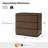 Waynesville Modern 30"W 3-Drawer Oak Wood Fully Assembled Nightstand with Built-In Powerstation and USB-123031973