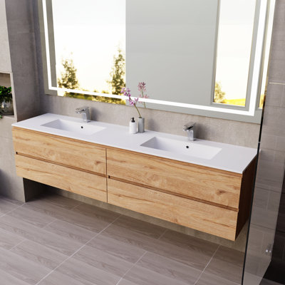 DAX Pasadena Vanity Cabinet 80 In w/ Matt Toscana Basin