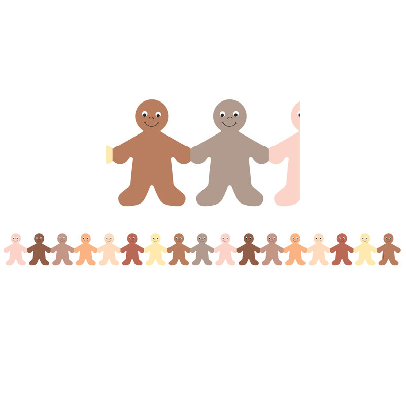 Multicultural People Die-Cut Bulletin Board Border