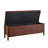 Multifunctional Chenille Storage Bench with Cylindrical Solid Wood Legs-304230506